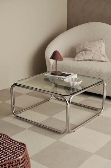 Ellos Home Sofabord Manita 80x80 cm Krom