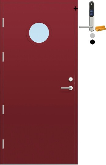 Ytterdør Bygg1 Fjell 10 Klarglass med Yale Entrus Ytterdør Bygg1 Fjell 10 Klarglass med Yale Entrus
