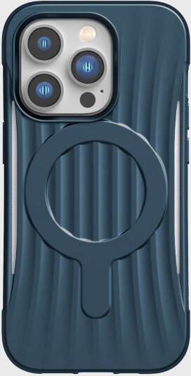 Raptic X-Doria Clutch-etui iPhone 14 Pro med MagSafe-bakdeksel blå