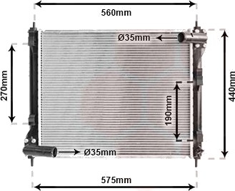 VAN WEZEL 13002354 Radiator motorkjøling