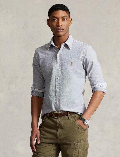 Polo Ralph Lauren Slim Fit Oxford Shirt - Blue - XS