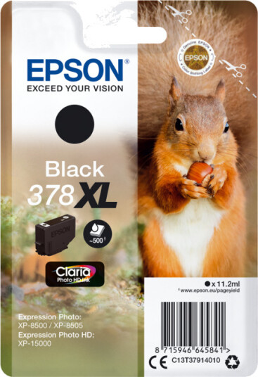 Epson T378 XL Blekkpatron - Svart