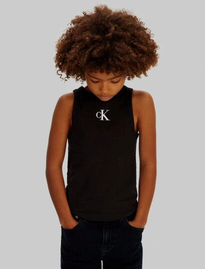 Calvin Klein Ck Logo Tank Top Black 170