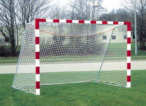 Håndballmål/Fotballmål Super 300x200 Rødt/Hvitt 4mm knuteløst PP 4,5cm masker hvit Håndballmål/Fotballmål Super 300x200 Rødt/Hvitt 4mm knuteløst PP 4,5cm masker hvit