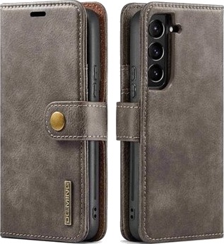 DG.Ming 2-i-1 Samsung Galaxy S23 5G Avtakbart Lommebok-deksel I Lær Grå DG.Ming 2-i-1 Samsung Galaxy S23 5G Avtakbart Lommebok-deksel I Lær Grå