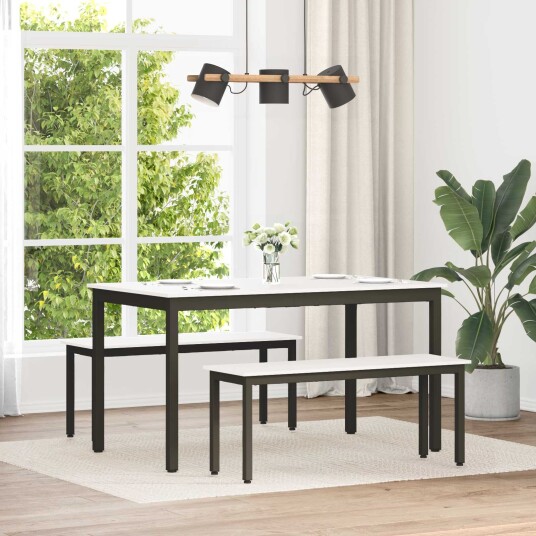 vidaXL benk Hvit 110 x 35 x 45 cm Massiv furu vidaXL benk Hvit 110 x 35 x 45 cm Massiv furu