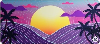 SteelSeries QcK Neon Sunset Gamingmusematte XXL 67311