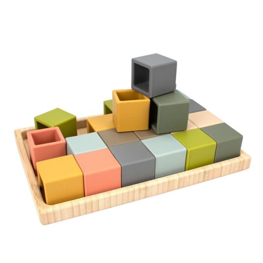 Magni Block shaped puzzle with 24 scilicone parts  3514 