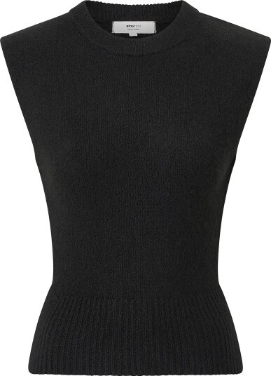 Gina Tricot Vest Knitted vest Svart