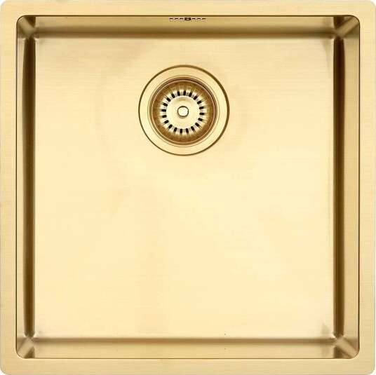 Lavabo Kubus 400 Soft Kjøkkenvask 440x440x180 mm, Messing