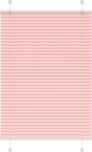 plisségardin Rosa 90x100 cm Stoff Bredde 89,4 Polyester