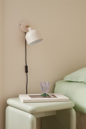 Ellos Home Vegglampe Glossy Beige Ellos Home Vegglampe Glossy Beige