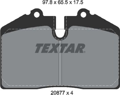 TEXTAR 2087711 Bremseklosser TEXTAR 2087711 Bremseklosser