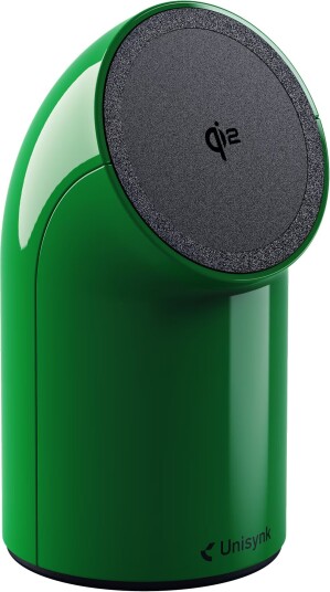 Unisynk Stand2 Qi2 15W Magnetisk Trådløs Bordlader Grønn