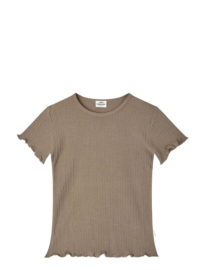 Mads Nørgaard Pointella Trixina Tee Brown 164 Mads Nørgaard Pointella Trixina Tee Brown 164