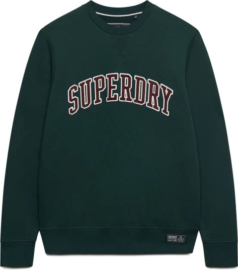 Superdry Athletic Applique Relaxed Crew Green L