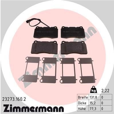 Bremseklosser ZIMMERMANN 23273.160.2 Bremseklosser ZIMMERMANN 23273.160.2
