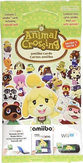 Nintendo Animal Crossing Amiibo-kortpakke Serie 1 3 Kort 6+ År