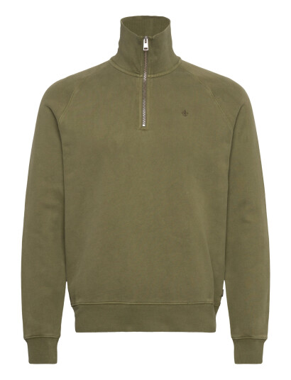 Morris Maryon Half Zip Washed Sweatshirt - Green - XS Morris Maryon Half Zip Washed Sweatshirt - Green - XS