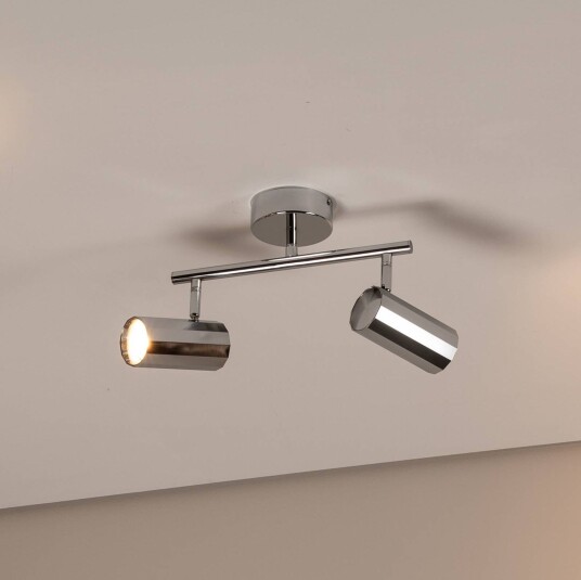 Lucea Oktano downlight kromfarget Lengde 30 cm 2 lyskilder i metall