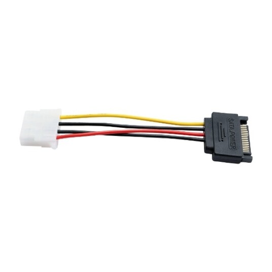 Eletra SATA 15P Hann – Molex 4P Hunn 10Cm strømkabel