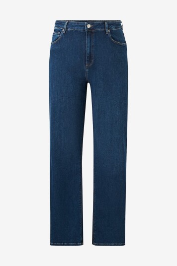 Only Carmakoma Jeans carWilly HW Wide Jeans Cro Blå Only Carmakoma Jeans carWilly HW Wide Jeans Cro Blå