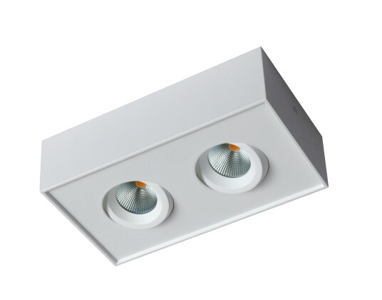 R-Line Saturn Cube 360 2x8W Antiglare 2700K Matt Hvit IP44
