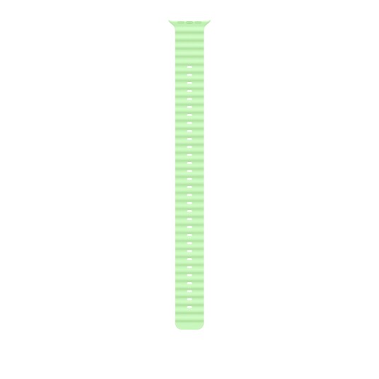 Apple 49/46 mm Neon Green Ocean Band Extension Natural Titanium Finish