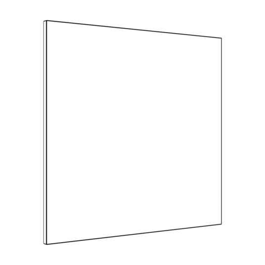 NOREMA BERA REN HVIT DØR FOR 60 CM SKAP UHENGSLET 19W114076