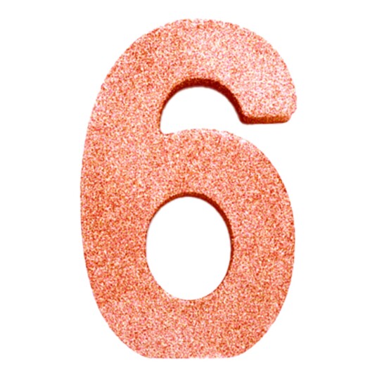 Globos Europe Borddekorasjon Tall Roségull - Tallet 6