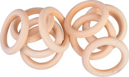 Infinity Hearts Infinity Hearts Treringer Gardinringer Tre Runde 60Mm 10 Stk