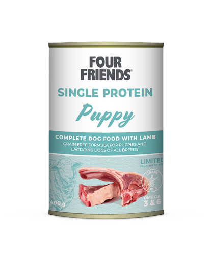 Fourfriends Hundefôr Puppy 400g Våtfôr Fourfriends Hundefôr Puppy 400g Våtfôr