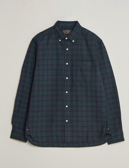 BEAMS PLUS Button Down Shirt Black Watch