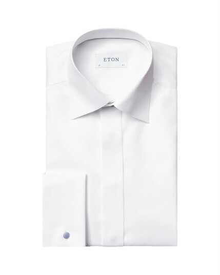 Eton 3000 Slim Evening White Signature Twill Shirt Skjorte Hvit  male 41