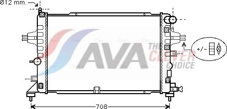 AVA COOLING SYSTEMS OLA2381 Radiator motorkjøling