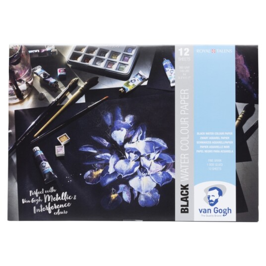 Van Gogh Akvarellblokk A4 Black