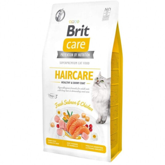 Brit Care Kattemat Grain Free Haircare 400g - Sunt og Glansfullt Pelsstell Brit Care Kattemat Grain Free Haircare 400g - Sunt og Glansfullt Pelsstell