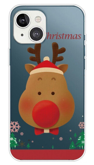 INCOVER iPhone 14 Plus TPU Plast Jul Deksel - Reinsdyr Med Sommerfugl
