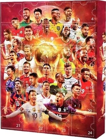 2026 Fotball Adventskalender 2026 VM Adventskalender 24 dagers julenedtellingskalender inkluderer 24 basketballtilbehør for fans