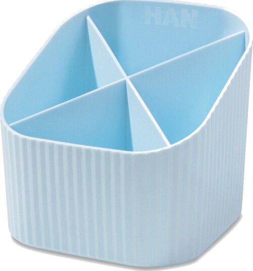 Han Blyantstativ X Loop Pastellblå Plast 4 Rom 11,1 X 11,1 X 10,5 Cm 17238 884D