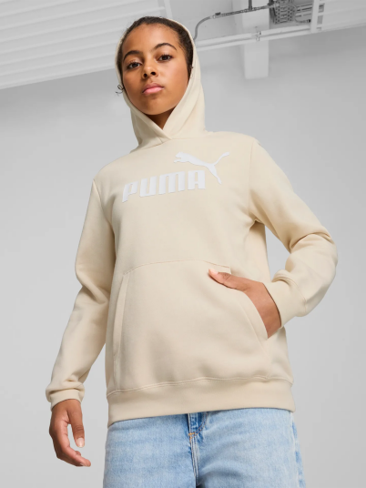Puma ESS No. 1 Logo Hoodie Hvit 140