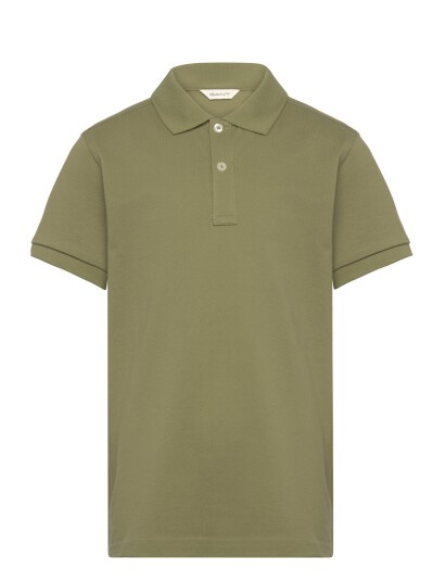 GANT Shield Ss Pique Khaki green 134 140