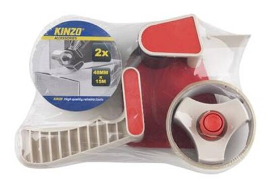 Pakketapedispenser Med 2 Ruller Tape - Kinzo
