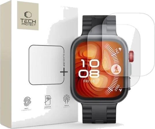 Tech-Protect Glass Fit+ 2-pack Tempered Glass for Huawei Watch Fit 4 Pro - Clear