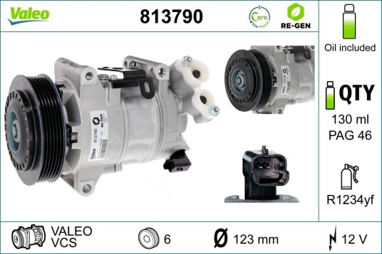 AC kompressor VALEO 813790 AC kompressor VALEO 813790