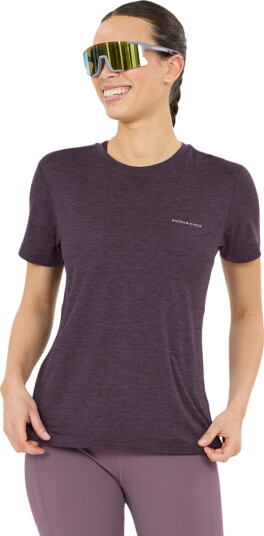 Endurance Alvaly W Melange S/S Tee   Purple   42