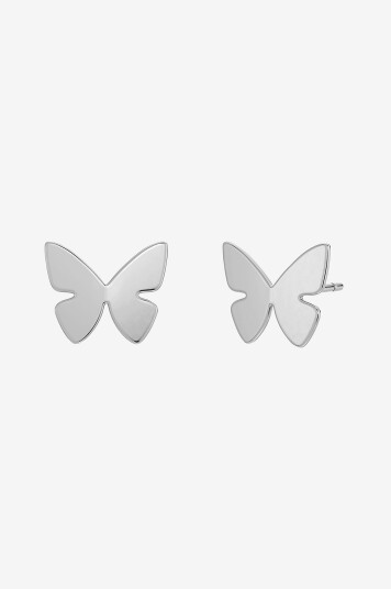 Edblad Øredobber Papillon Studs Steel Sølv