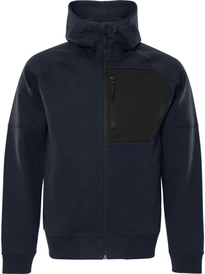 Fristads 7831 GKI Hoodie med Hette i Marinblått - Komfortabel Vinterjakke