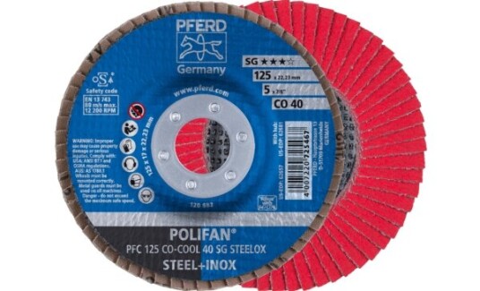 Pferd Lamellskive PFC 125 Co Cool K40 SG Steelox 125mm 12200 rpm 10 stk