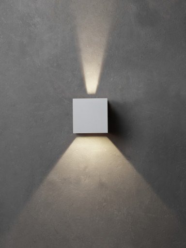 Lumenlight Toscana utendørs vegglampe 2x5W hvit
